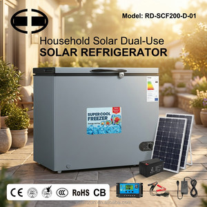 Congelador Solar de 200l, Doble Uso 12v/24v + CA, Ahorro de Energía, con Kit de Batería, Modelo SS221148822, Puerta Única - Product Image 1