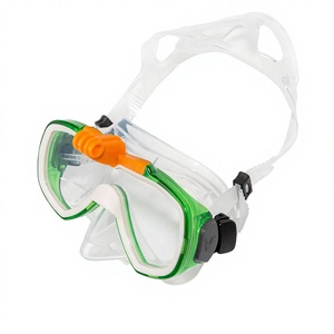 VDIVE Masker Snorkeling Tahan Air Anti-Kabut <span class=keywords><strong>Volume</strong></span> Rendah Lensa Kaca Tempered <span class=keywords><strong>Set</strong></span> Tabung Pernapasan Kompatibel dengan Dudukan Kamera Karet - Product Image 5