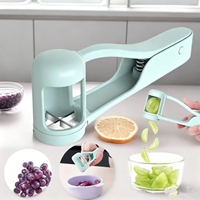 Handmatige fruitverdeler Eco-vriendelijke roestvrijstalen snijder Snijmachine Fruitseparator Gereedschap voor groente Fruitsalade Keuken Klein gereedschap