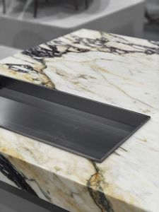 Calacatta italien personnalisé Viola table basse en marbre avec un design moderne finition de surface polie - Product Image 4