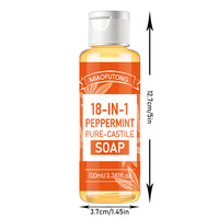 Savon liquide pur à l'huile de coco et à l'huile d'olive 18 en 1, multi-usages pour le corps, le visage et les mains, 100 ml, OEM ODM