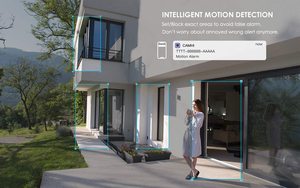 Camhi Pro HD 5MP Wifi Bullet Không Dây An Ninh IP <span class=keywords><strong>Camera</strong></span> Ngoài Trời Không Thấm Nước CCTV AI Con Người Phát Hiện Hai Cách Âm Thanh 128GB SD Khe Cắm - Product Image 5