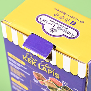 Boîte en carton ondulé personnalisée Haoming avec fenêtre, impression couleur, emballage alimentaire à couvercle rabattable, petite série, haut de gamme - Product Image 2