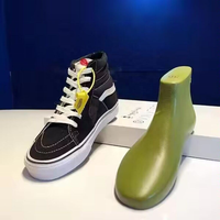 Chaussures en toile unisexes à tige haute, baskets avec formes de chaussures en plastique