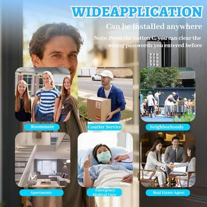 Smart Key <strong>Lock</strong> Box TTLock <strong>APP</strong> and Passcode Unlock Electronic Wall Mount <strong>Lock</strong> Box for House Airbnb Realtor Office Room Keys Safe - Product Image 5