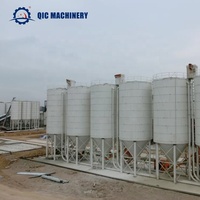 35ton à 500ton Silo à ciment boulonné Silos de stockage de ciment 100 TonEasy installation Ingénierie de silo à ciment