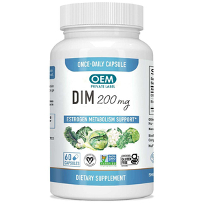 Cápsulas DIM, Suplemento DIM 200mg, Equilibrio Hormonal, Suplementos para el Acné, Menopausia, Soporte Antioxidante, Vegano, Natural, para Adultos - Product Image 1