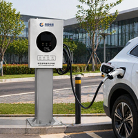 Cargador de CC para Vehículos Eléctricos de 40kW, Entrada de CA de 400V, Compatible con CCS2, CHAdeMO y GB/T, para Gestión de Flotas y Servicio de Carga Pública