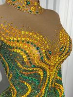 Robe longue de soirée de luxe à manches longues avec strass pour anniversaire, bal de promo, mariage, soirée, banquet, robe moulante formelle pour femme