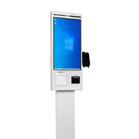 Autoservicio POS Termina personalizado 21,5 pulgadas escritorio suelo pie código de barras escáner de código QR 80mm impresora Android 9,0/11,0