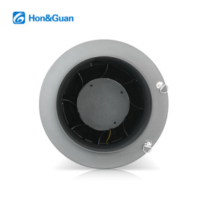 Ventilateur de gaine encastré silencieux Hon&Guan 8 pouces Eco-Watt à flux mixte, en plastique, 656 Pa, 100-240 V, moteur EC, <span class=keywords><strong>extracteur</strong></span> <span class=keywords><strong>d</strong></span>'<span class=keywords><strong>air</strong></span> avec crochet - Product Image 5