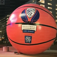Éclairage LED Géant Gonflable Thème Basket-ball pour Promotion de Matchs de Basket/Événements Stadiques/Activation de Marque