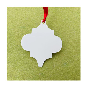 Adornos Navideños de Metal Sublimables Dalijia Arabesque 2026, Adornos Navideños de Aluminio Blanco Brillante de Doble Cara - Product Image 4