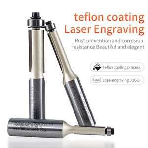 인기있는 ARDEN 라우터 비트 1/2 1/4 직선 플루트 Cnc 목공 플랫 바닥 플러시 트림 라우터 비트 베어링이 목재를위한 - Product Image 4