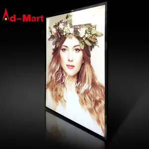 LED Snap กรอบโฆษณากล่องไฟร้านอาหารติดผนังเมนูบอร์ด