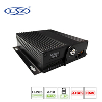 H.265 AHD 1080P 4CH kartu SD ganda ponsel DVR 4G GPS ADAS + perekam Artificial Intelligence mendukung sistem Alarm
