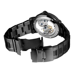 Montre automatique squelette vintage à chiffres romains pour homme, bracelet en acier inoxydable de luxe, montre-bracelet mécanique rétro - Product Image 6