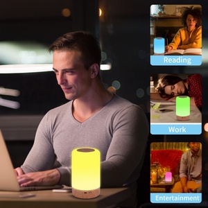Lampe de nuit tactile rechargeable F13, multicolores, portable, pour bureau, chevet, 16 couleurs RGB, lumière d'ambiance - Product Image 4