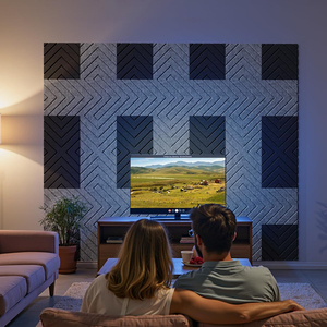 Pannello Acustico Autoadesivo in Fibra di Poliestere, Pannelli Fonoassorbenti per Decorazione d'Interni - Product Image 3