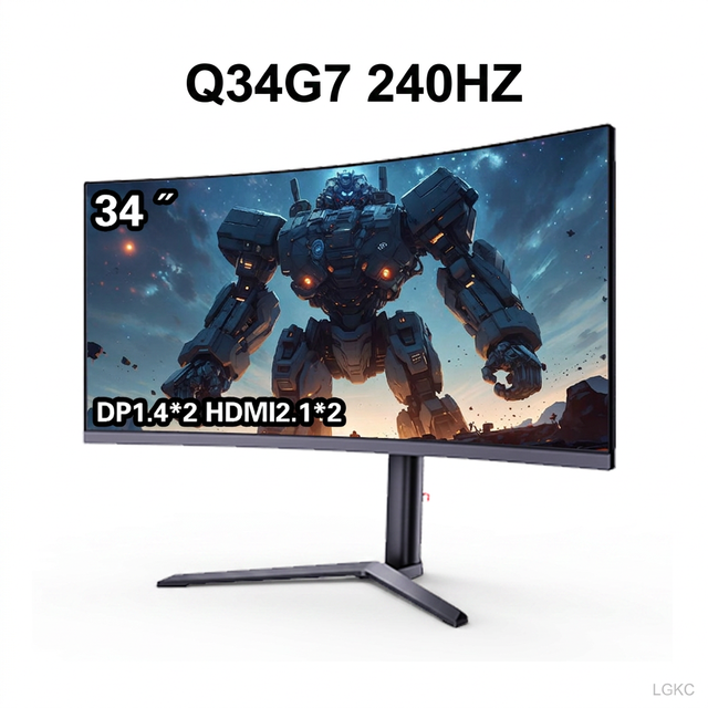 New 34 Inch 240Hz HDR400 1000R Gaming Monitor PD65W HVA PC Monitor with Fast Delivery