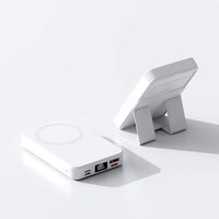 Batterie externe magnétique ultra-fine 10000mAh 22.5W à charge rapide avec support pliable