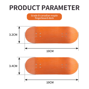 Wholesale Professional Custom Canadian Maple 100*32mm 100*34mm Tech <strong>Deck</strong> Finger Board <strong>Skateboard</strong> Fingerboard <strong>Deck</strong> - Product Image 5