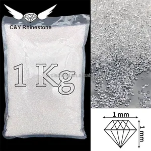 C & Y yüksek kalite 1MM Mini minik mikro kristal AB Nail taşlar Rhinestones Pixie toz taklidi