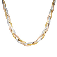 Collier en acier inoxydable à trois brins en forme de serpent, best-seller transfrontalier européen et américain pour femmes, minimaliste et élégant
