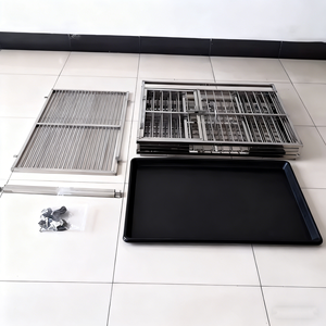 อุปกรณ์สัตวแพทย์ กรงสุนัขโลหะสแตนเลสแข็งแรงทนทานสำหรับสุนัขขนาดใหญ่ - Product Image 6