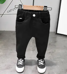 2- 8 anni nuovi pantaloni di Jeans neri ragazzi ragazzi Jeans strappati bianchi per bambini