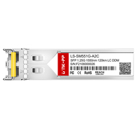 Émetteur-récepteur optique LINK-PP 1000BASE-EZX 1G SFP 1550nm 120km Longue Portée SMF Duplex LC Monomode 1.25G avec prise en charge 5G DDM