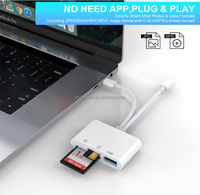 SD-Kartenleser 4-in-1-USB-C-zu-USB-Adapter SD-Karten-Viewer mit SD/TF-Karte USB 3.0-Adapter für iPhone iPad MacBook Samsung