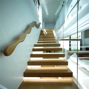 DAIYA 304 s. s En Acier Inoxydable Balustrade d'<span class=keywords><strong>intérieur</strong></span> de Balustrade En Verre D'escalier Escaliers bricolage flottant escalier en fonte - Product Image 2