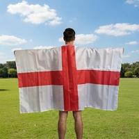 Drapeau national personnalisé en polyester 3x5 FT (90x150cm) – Capes de drapeaux de tous pays (Angleterre, Mexique, Amérique du Nord) pour événements et défilés