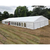Tente de stockage industrielle sur mesure OEM, résistance au vent niveau 10, 20x50m, 20x60m, grande tente avec hauteur latérale de 6m, à vendre