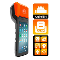 Terminal POS Android Portátil con Pago NFC, Impresora de Recibos Integrada de 58 mm, R330 Plus