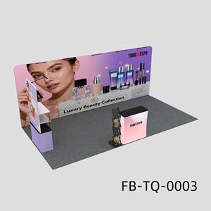 Toile en aluminium 10x20 <span class=keywords><strong>pliable</strong></span> et portable pour <span class=keywords><strong>stand</strong></span> <span class=keywords><strong>de</strong></span> salon professionnel avec supports TV pour exposition, mariage, publicité - Product Image 2