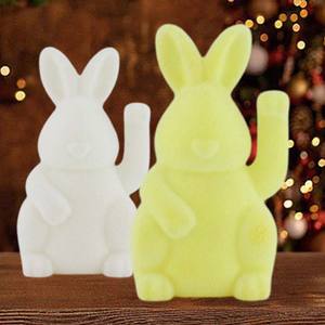 ของตกแต่งรูปกระต่ายอีสเตอร์ตุ๊กตาพลาสติกหูยาวรูปกระต่ายสัตว์น่ารักสำหรับตกแต่งเทศกาลอีสเตอร์ - Product Image 1