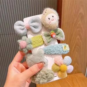 Fabrika doğrudan satış popüler sevimli kumaş çocuk kaliteli çiçek saç klipleri saç için setleri - Product Image 5