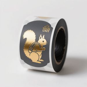 Custom Embossed Adhesive Gold Sticker Printing <b>Waterproof</b> Vinyl Foil Bottle Paper <b>Labels</b> with Product Logo Packaging Solution - Product Image 1