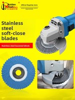 Roue de polissage abrasive flexible en acier inoxydable, outil de polissage de surface, grain 320, disque de meulage grain 80, pour rampes d'escalier