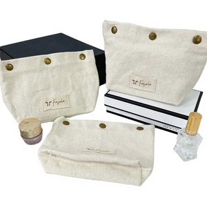 Bolsas Cosméticas de Polvo Suelto Reciclables de Algodón Orgánico Chuanghua con Logotipo Personalizable, Impresión Serigráfica y Cordón de Cierre - Product Image 3