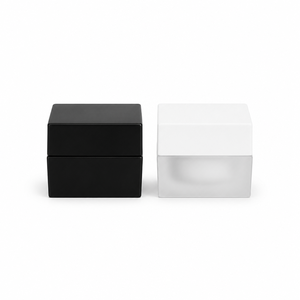 Auf Lager: 5G, <span class=keywords><strong>10G</strong></span>, 15G Quadratische Acryl-Cremetiegel Kosmetik-Probenfläschchen Wiederbefüllbare Flaschen Hautpflege-Box Cremedosen - Product Image 2