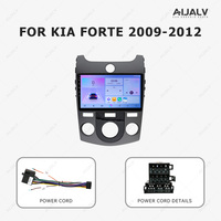 Aijia Fournisseur 2 Din Noir Gris Manuel AC 2009-2012 pour KIA FORTE 9INCH Multimedia Frame Dashboard Frame Auto Radio Fascia
