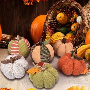New Harvest Festival Handmade Pumpkin Ornament Thanksgiving Decoration <b>Holiday</b> <b>Party</b> Decor Prop - Product Image 4