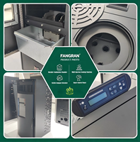 Poêles à granulés pour maisons, poêle à granulés d'intérieur 6 kW avec plaque de cuisson et trémie de 8 kg pour le chauffage domestique, utilisation en magasin, 30-60 m²