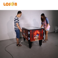 Grande Taille 8 Bâton Bonne Main de Football Sport Par Rapport À Baby-Foot Enfants En Bois Football Table pour Bar avec Porte-gobelets