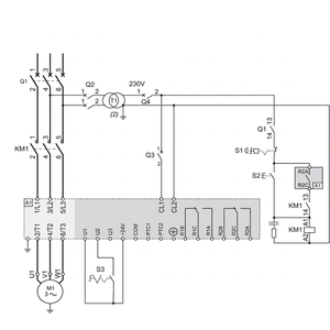 ATS22C17Q ชุดควบคุมอิเล็กทรอนิกส์แบบนุ่มนวล 170A 440V-220V 90KW สำหรับมอเตอร์สตาร์ทเตอร์ 50/60Hz IP00 - Product Image 1