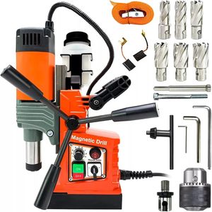 1400W อุตสาหกรรมเจาะแม่เหล็กกด2 "dia. เครื่องเจาะไฟฟ้า2922lbf/13000N แรงแม่เหล็ก810 RPM 2922lbf/13000N MAG - Product Image 1