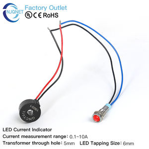 नेतृत्व वर्तमान सूचक शक्ति सूचक अलार्म लाइट एसी वर्तमान पहचान चेतावनी निगरानी सिग्नल प्रकाश वर्तमान ट्रांसफार्मर 50a - Product Image 3